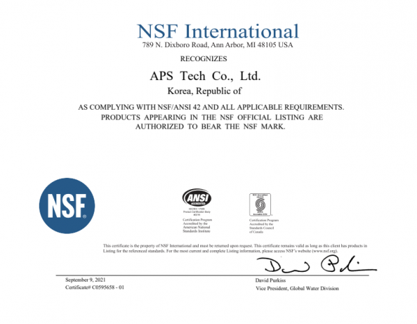 certificare NSF